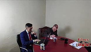 Milf Employee Tests Sofa