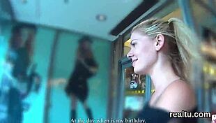 I teased that adorable czech girl in the supermarket and she rode my cock in pov, clothes ripping off