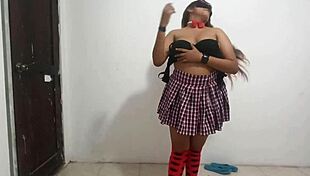 my friend's wife dancing sexy in lingerie