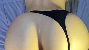 Blackbelt girlfriend gets rough doggystyle with spanking and spreading