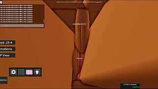 roblox whore gets gang banged in game threesome