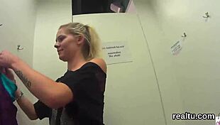 I teased that adorable czech girl in the supermarket and she rode my cock in pov, clothes ripping off