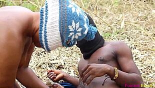 walking in village leads to outdoor doggystyle fuck