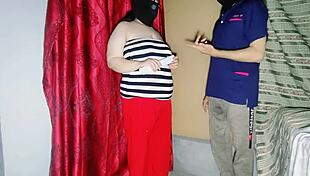 Muslim Bbw Had Anal Sex With Office Attendant For Meter Connection Doggy Style Ass Fucking In Clear Hindi Audio