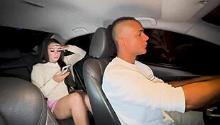 Uber Driver Fucks Daniela Andrea's Tight Wet Pink Pussy With Big Bbc Cum In Mouth