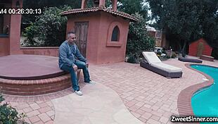 hot milf ella nova spreads for neighbor drilling