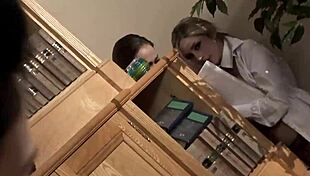 Naughty Skirt-Wearing Lesbians Enjoy Beaver Licking Action After Class