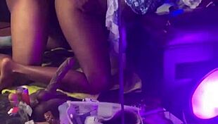 Slim Thick Ebony Cowgirl 3 Hole Slut