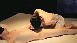 my wife in white lingerie sucks and rides me dry, homemade vid