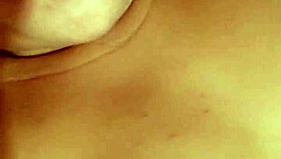 Chubby Brazilian cleans vibrator and orgasms