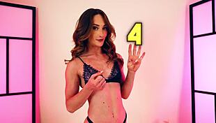 hannahjames710 trying on mixed lingerie like bras, panties, and thongs