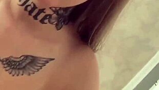 petite brunette teen rims and deepthroats for messy cum on face