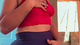 Prostitute Shows Off Marked Panties Boldly