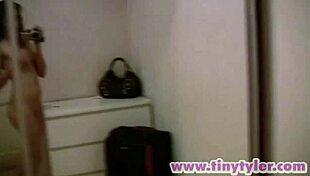 Tiny Tyler Fingering Her Pussy On Camera