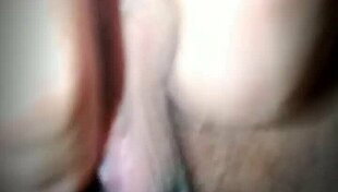 a voyeur watches the sweet redhead miss getting intense anal action