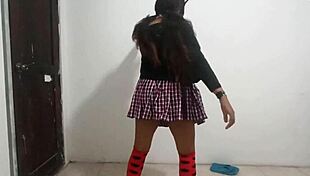 my friend's wife dancing sexy in lingerie