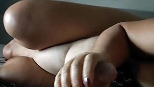 stepmother jerks stepson during cartoon watching 😏