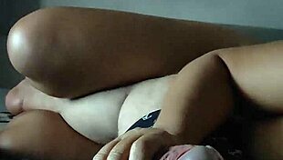 stepmother jerks stepson during cartoon watching 😏