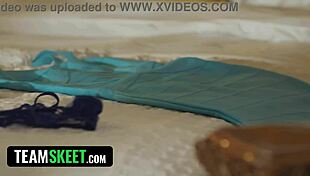 tiny chick in gangbang trailer, flexible and cute, getting rough banging