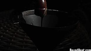 Two slaves in silk underwear passionately make love for their mistress!