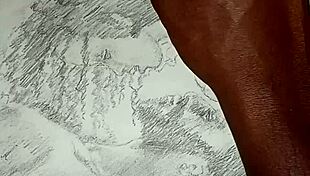 couple doing foreplay in lingerie sketch 😍