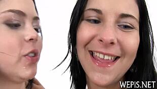 Bold Man Pisses Hard on Her Face During Sucking