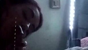 I'm loving this latina slut's sloppy deepthroat!