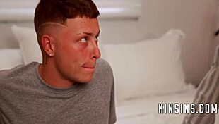 Teen step cousins share holes in taboo threesome fantasy