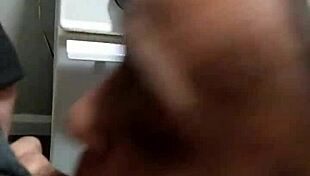 Sucking and fucking my cock with intense blowjob action