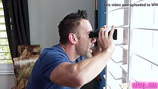 Lily lane in a rear window scene