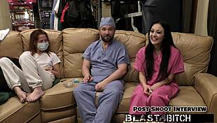 Blaire celeste sucks dick and gets pussy blasted with cum.