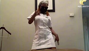 Ebony nurse has sex with interviewer for promotion