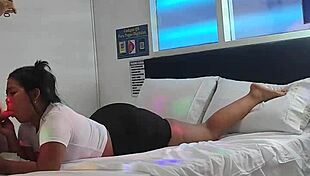 mature woman records unbelievable doggystyle with her step-nephew at home