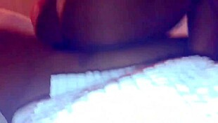 i'm bouncing my ebony ass on this monster cock, feeling so sexy and homemade