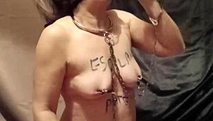 French Slave Feels Intense Bondage Spanking Pleasure