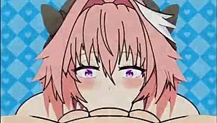 pov fucking astolfo in emotional anime scene