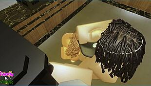 Fucking Candy intensely while she's on break in this roleplay consensual scene.