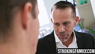 he caught her changing, mesmerized by massive tits, then fucked her pussy hard