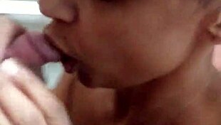 Sucking and fucking my cock with intense blowjob action
