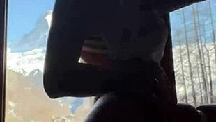 Hotwife teases strangers in lingerie bedroom