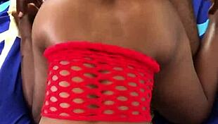 hot black babe fucked doggystyle moaning orgasm