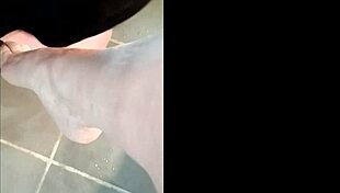 Slave f dominates ebed with pillory in homemade bdsm session