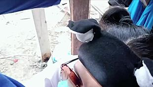 Nurse Seduces Construction Worker on Site