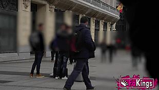 Hot spanish tourist babe nuria picks up random guys in the street 😏