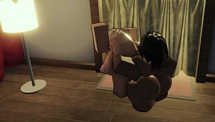 huge black cock splits pussy open in apartment 😍