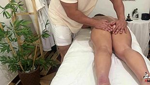 Latina Wife Gets Wet And Wants To Fuck The Massage Guy!