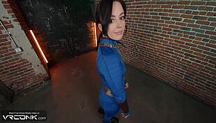 Vr Conk Horny Brunette Lucy Sucks and Fucks Anally in Fallout Cosplay