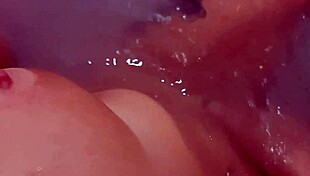 Pretty Woman Masturbates Loud in Hot Tub, Cumshot Shocks!