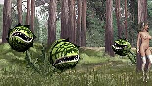 Blonde Framboise plays with Erands' small tits in intimate scene