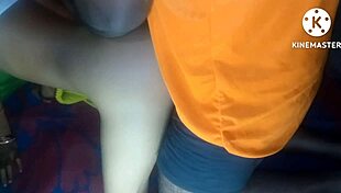 Desi bhabhi, ride that big black cock in wild group action.